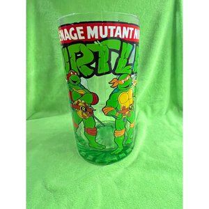 OLLIERV Huge Large Heavy TMNT Ninja Turtles Glass Mug 1.5 Liters 9" Tall EUC